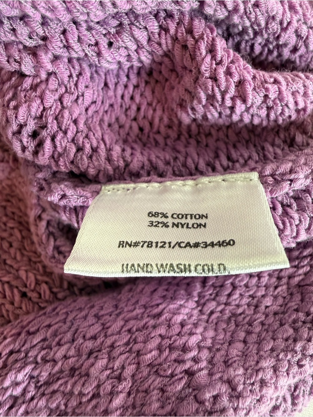 Eileen Fisher Lavender Cotton Blend Long Sleeve V-Neck Sweater Size S - Picture 7 of 11